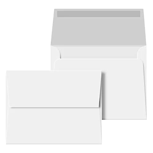 Bright White Envelopes - A2 (4 3/8 x 5 3/4) 70 lb Text Felt 30