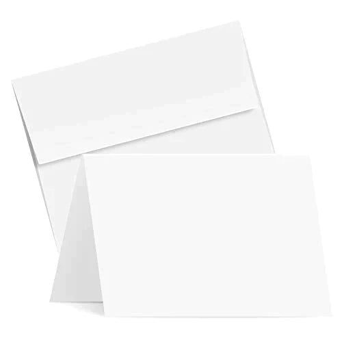 50 Pack Black Envelopes - Bulk Black 5x7 Envelopes for Invitations