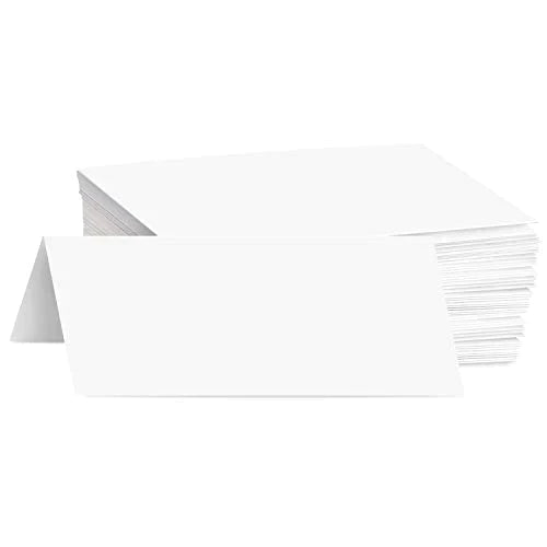Greeting Cards - 5x7 Inches Heavyweight Blank White Card Paper- Half-Fold Design - Perfect for Birthday Invitations, Wedding, Holiday, Notes
