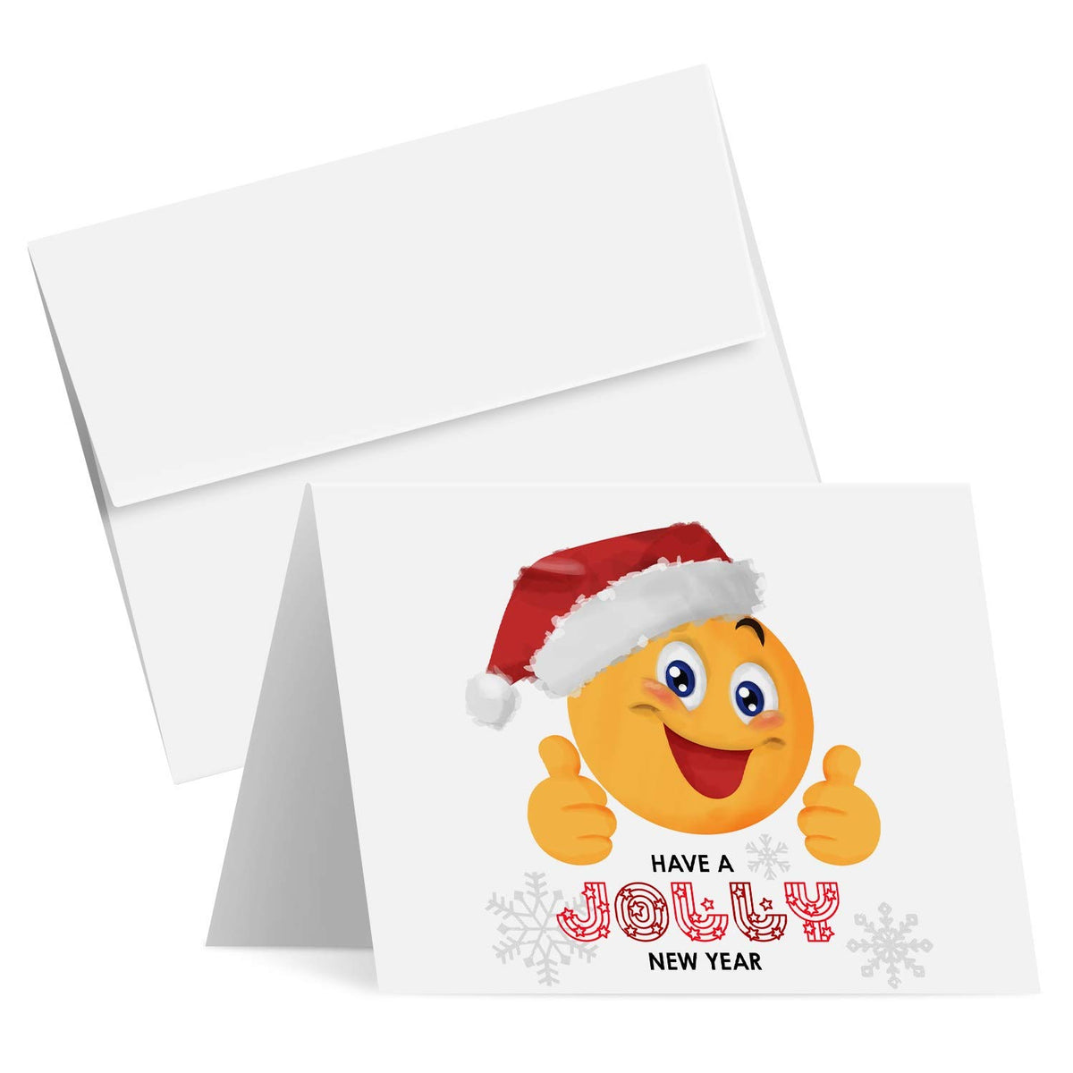 Have A Jolly New Year - Happy Holiday Greeting Cards - Set of 25