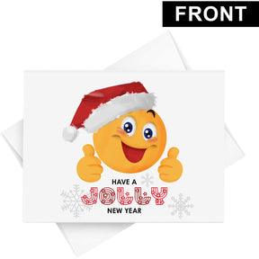 Have A Jolly New Year - Happy Holiday Greeting Cards - Set of 25