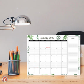 2025 Desk Year Calendar Desktop or Wall Planner, Tear-Off Pad for Easy Planning, Includes a Notes Section To Do's for the Year of 2025