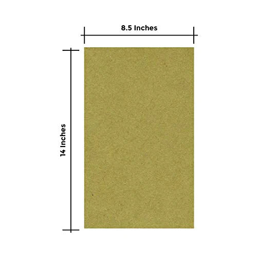 25 Sheets of Chipboard, 30pt (Point) Medium Weight Cardboard .030 Caliper Thickness, Craft and Packing, Brown Kraft Paper Board (8 x 10)