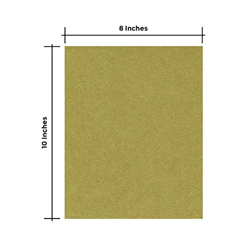 Chipboard Cardboard Sheets - Medium Weight - 10 Per Pack. (8.5 x 11)