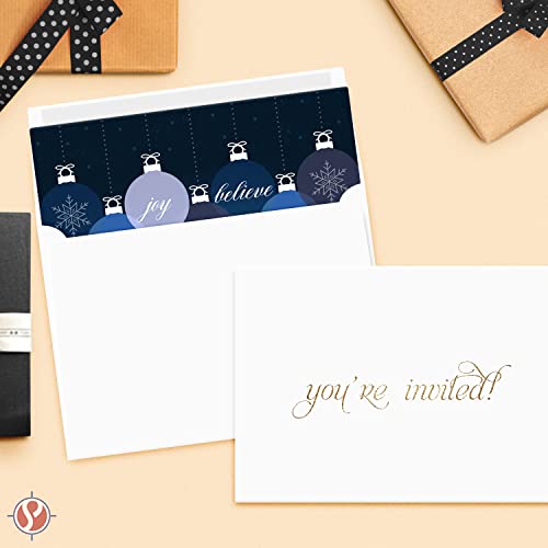 Leader Greeting Cards & Envelopes 5.25x4.5 25/Pkg-White