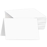 Blank White Pre-Scored Thick 8.5 x 11" Greeting Cards – Heavyweight 8.5 x 5.5” When Folded | 100 Cards per Pack FoldCard