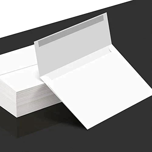 4x6 White Envelopes, Square Flap Envelope